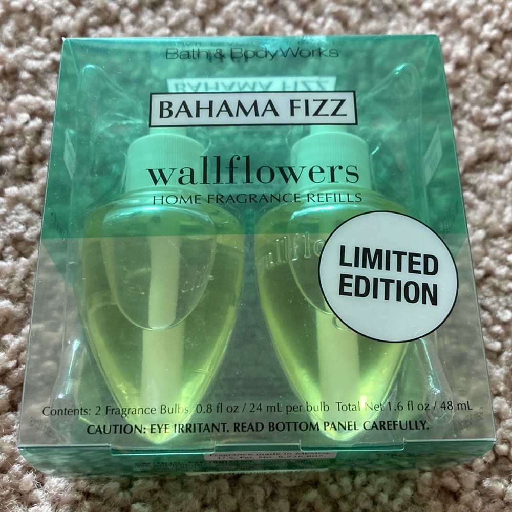 Bath & Body Works Limited Edition Bahama Fizz 2-Pack Wallflowers Home Fragrance